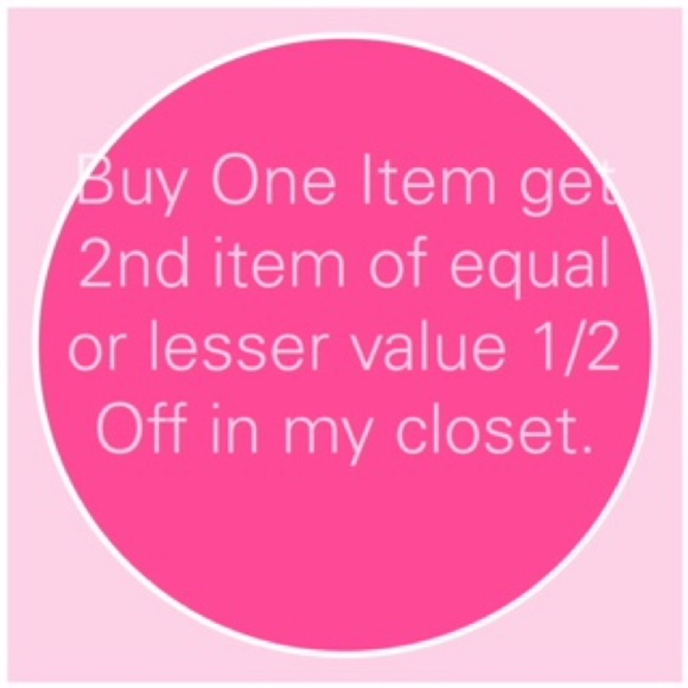 ⚡️⚡️ Buy 1 item get 2nd 1/2 off of equal or less